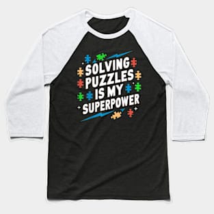 Solving Puzzles Is My Puzzle Baseball T-Shirt